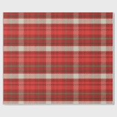 Christmas Plaid Tartan Pattern Cadeaupapier (Vlak)