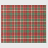 Christmas Plaid Tartan Pattern Cadeaupapier (Vlak)