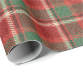 Christmas Plaid Tartan Pattern Cadeaupapier (Rol Hoek)