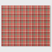 Christmas Plaid Tartan Pattern Cadeaupapier (Vlak)