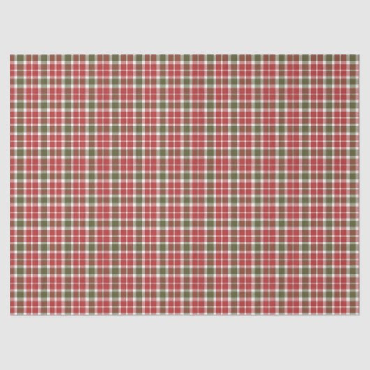 Christmas Plaid Tissue Paper Tissuepapier (Voorkant)