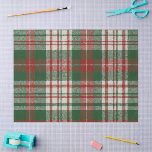 Christmas Plaid Tissuepapier (Craft)