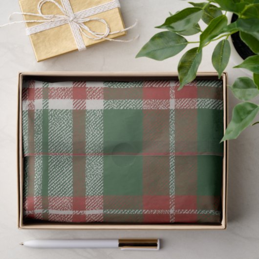 Christmas Plaid Tissuepapier (Geschenk)