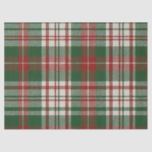 Christmas Plaid Tissuepapier (Voorkant)