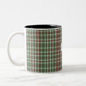 Christmas plaid tweekleurige koffiemok (Links)