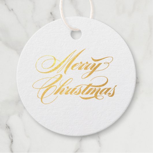 Christmas Plaid Vakantie Folie Gift Labels (Voorkant)