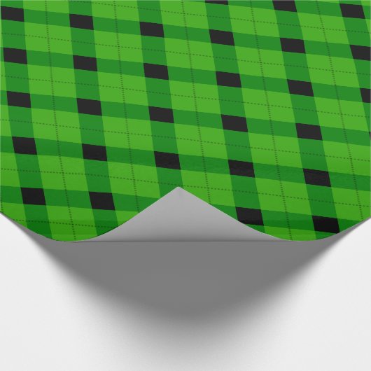 Christmas plaid Wrapping Paper Cadeaupapier (Hoek)