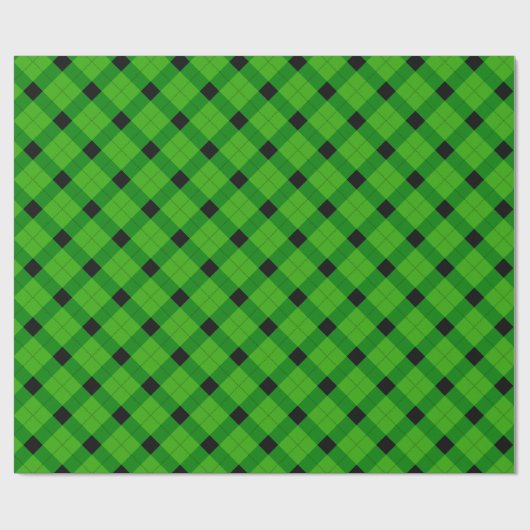 Christmas plaid Wrapping Paper Cadeaupapier (Vlak)