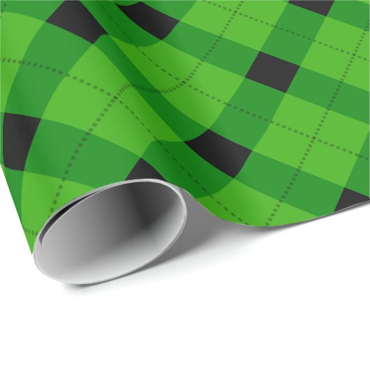 Christmas plaid Wrapping Paper Cadeaupapier (Rol Hoek)