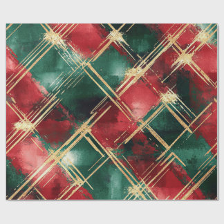 Christmas Plaid wrapping paper Cadeaupapier