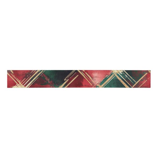 Christmas Plaid wrapping paper Grosgrain Lint (Voorkant)