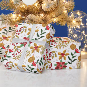 Christmas Plant Wrapping Paper Cadeaupapier