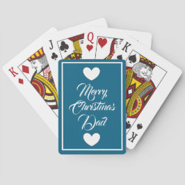 Christmas playing cards for Dad by dalDesignNZ Pokerkaarten