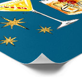 Christmas Please Retro Festive Tail Xmas Holiday D Poster (Hoek)