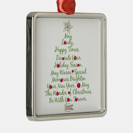 **CHRISTMAS POEM and TREE * * ORNAMENT (Rechts)
