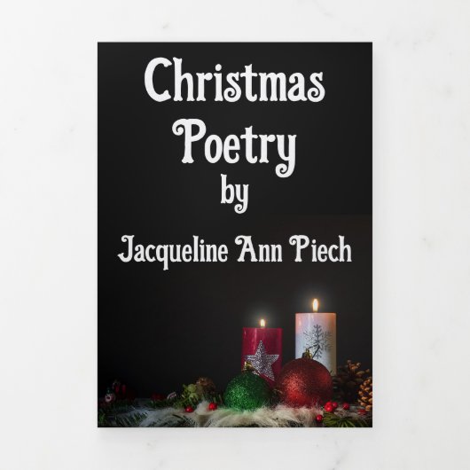 Christmas Poetry Trifold Pamphlet Drieluik Programma (Cover)