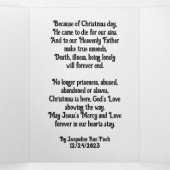 Christmas Poetry Trifold Pamphlet  Drieluik Programma (Binnenkant midden)