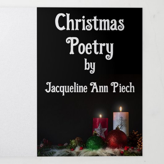 Christmas Poetry Trifold Pamphlet Drieluik Programma (Cover)