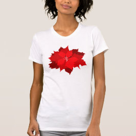 Christmas poinsettia grafisch bloem t-shirt