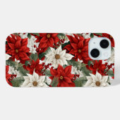 Christmas Poinsettia – Holiday Floral Design Case-Mate iPhone Case (Achterkant (horizontaal))