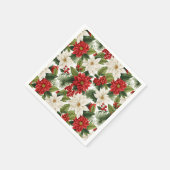 Christmas Poinsettia – Holiday Floral Design Servet (Hoek)