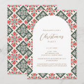 Christmas Poinsettia Kapa Kaart (Voorkant / Achterkant)