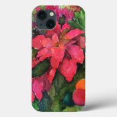 Christmas Poinsettia Originele Waterverf Schilderi Case-Mate iPhone Case (Achterkant)