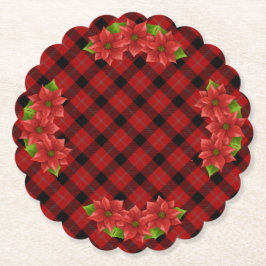 Christmas Poinsettia Paper Onderzetter
