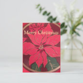 Christmas Poinsettia - Postcard Briefkaart (Staand voorkant)