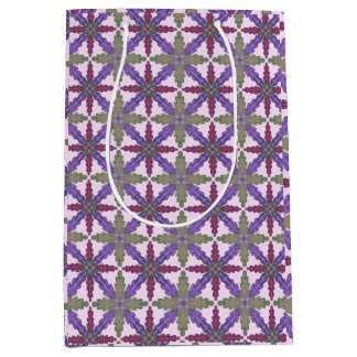 Christmas Poinsettia Stars gift bag medium Medium Cadeauzakje