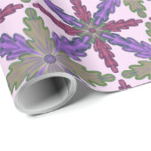 Christmas Poinsettia Stars wrapping paper  Cadeaupapier (Rol Hoek)