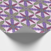 Christmas Poinsettia Stars wrapping paper  Cadeaupapier (Hoek)