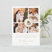 Christmas Poinsettias Bouquet Classic 4 Photos (Staand voorkant)