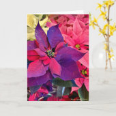 Christmas Poinsettias Kaart (Gele Bloem)