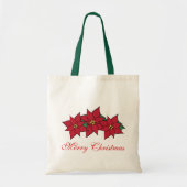 Christmas Poinsettias Vakantie Canvas tas (Voorkant)