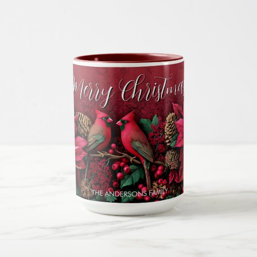 Christmas Pointessia Flower Cardinals Birds Name Mok (Midden)