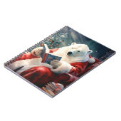 Christmas Polar Bear reading Notitieboek (Linkerzijde)