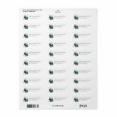 Christmas Polar Bear Return Address Labels (Full Sheet)