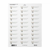 Christmas Polar Bear Return Address Labels (Full Sheet)