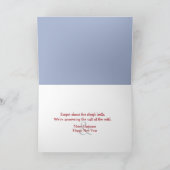 Christmas Polar Bears Drinking Around a Campfire Feestdagen Kaart (Binnen)