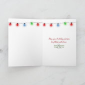 Christmas Polar Beer met poten die een hart vormen Kaart (Binnen)