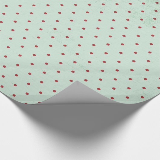 Christmas Polka Dot Poke Polkadot inpakpapier (Hoek)