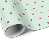 Christmas Polka Dot Poke Polkadot inpakpapier (Rol Hoek)
