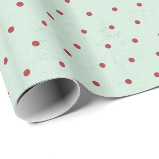 Christmas Polka Dot Poke Polkadot inpakpapier (Rol Hoek)