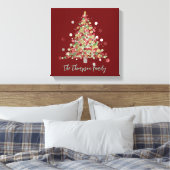Christmas Polka Dot Tree Holiday Canvas Afdruk (Insitu (Slaapkamer))