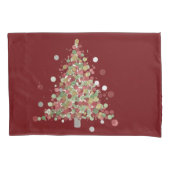 Christmas Polka Dot Tree Holiday Kussensloop (Voorkant)