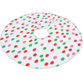 Christmas Polka Dots Kerstboom Rok (Gekanteld)