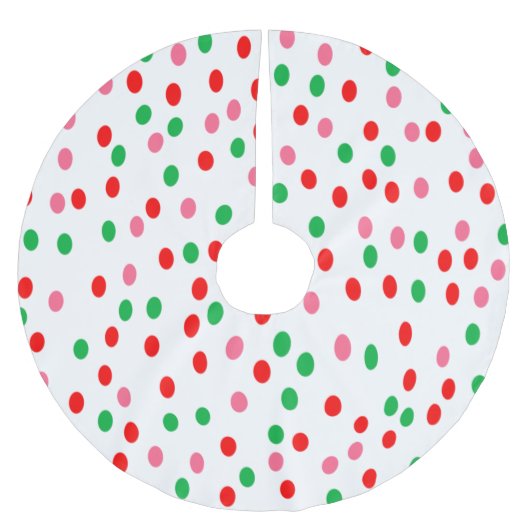 Christmas Polka Dots Kerstboom Rok (Voorkant)