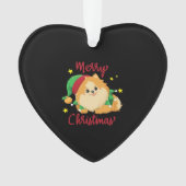 Christmas Pomeranian Merry Xmas Essential T-Shirt Ornament (voorkant)