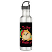 Christmas Pomeranian Merry Xmas Essential T-Shirt Waterfles (Voorkant)